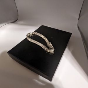 Vintage silver bracelet,sterling silver tennis bracelet, 90s tennis bracelet 927